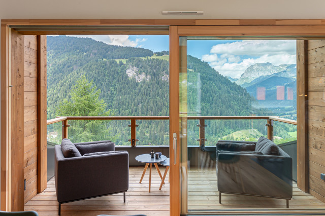 Résidence chalet de Vonnes - Appartement 10 - terrasse - Châtel randonnée