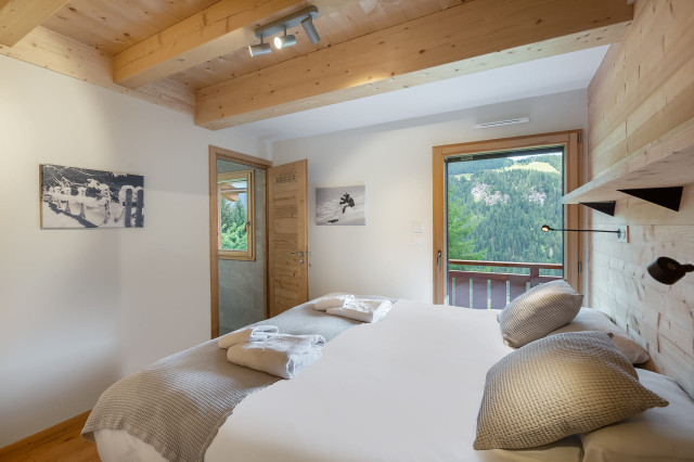 Residence Chalet de Vonnes - Bedroom double bed - Châtel Eté
