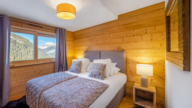 Residence Chalet de Vonnes, Bedroom double bed, Châtel Haute-Savoie