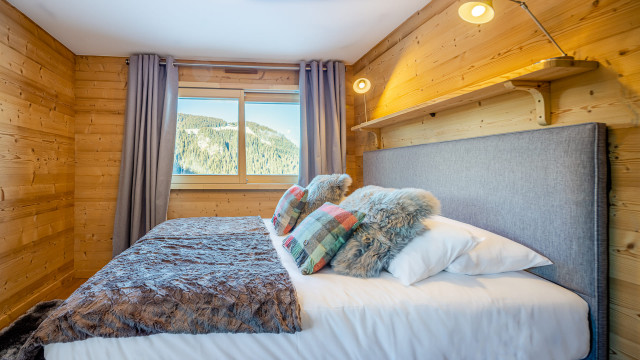 Residence Chalet de Vonnes, Bedroom double bed, Châtel Mountain 74
