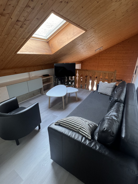 Chalet du Perthuis Residence, living room, Châtel, France Alps