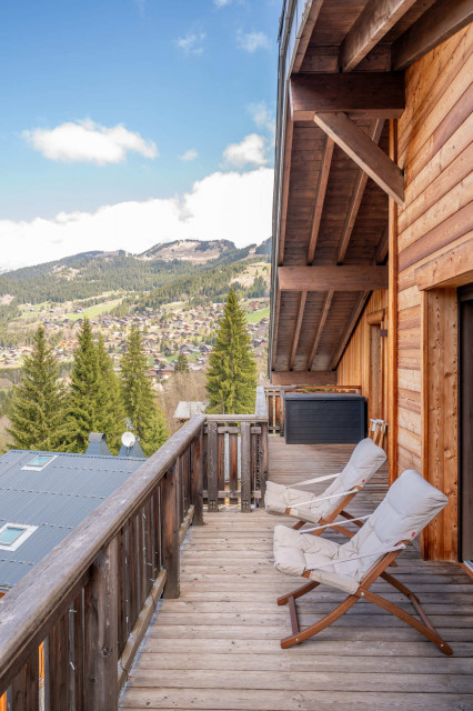 Chalets des Freinets Residence, Building C, Apartment 301, Balcony, Châtel Reservation