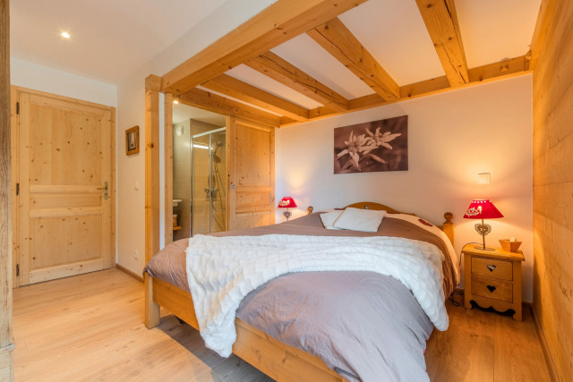 Chalets des Freinets Residence, Building C, Apartment 301, double room with shower, Châtel: ski, snow, and mountain vacation