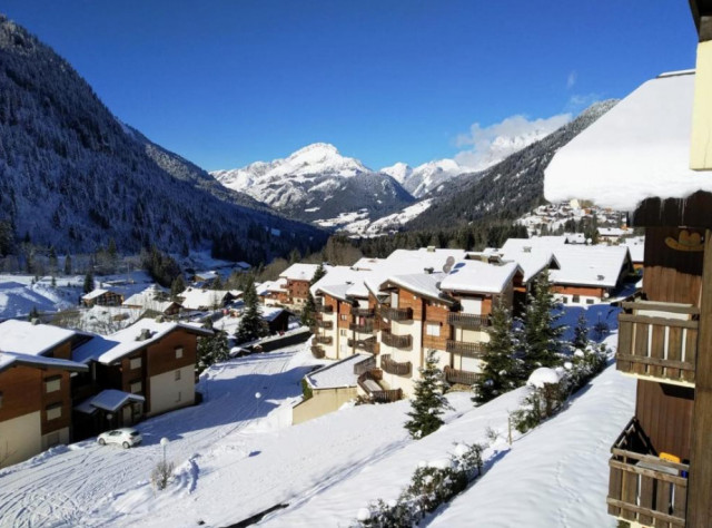 Résidence Chaumière des neiges, appartement 2008B, Vue en hiver, Châtel