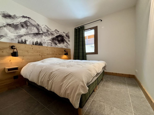 Résidence l'Alchimie, Appartement 12C, Châtel, Chambre double, Ambiance village de montagne