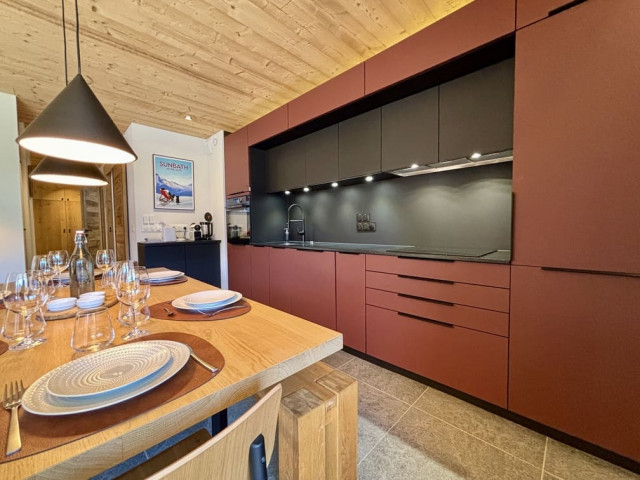 Résidence l'Alchimie, Appartement 12C, Châtel, Cuisine, Haute-Savoie