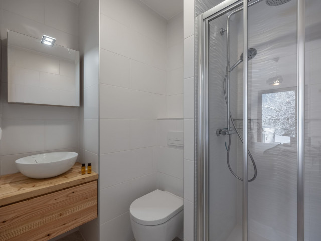 Résidence l'Alchimie, Appartement 1C, Châtel, Salle de douche, Châtel Réservation