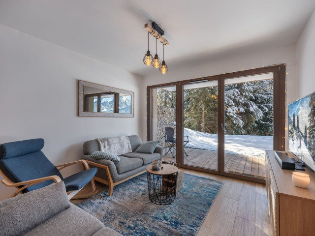 Résidence l'Alchimie, Appartement 1C, Châtel, Séjour, Escapade familiale