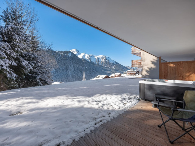 Résidence l'Alchimie, Appartement 1C, Châtel, Terrasse, Neige fraiche