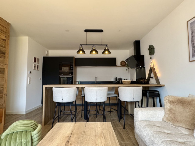 Résidence l'Alchimie, Appartement 22B, Cuisine, Châtel Vacances à la montagne