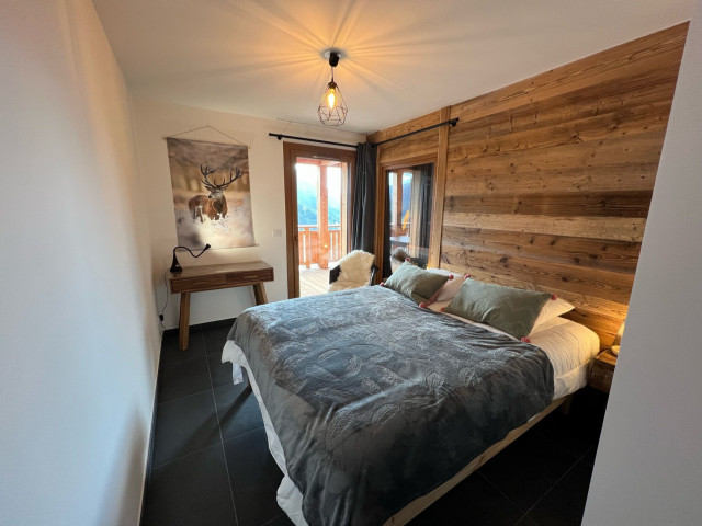 Apartment P'tite Grange n°202, Bedroom 2 single beds, Châtel Family Holiday