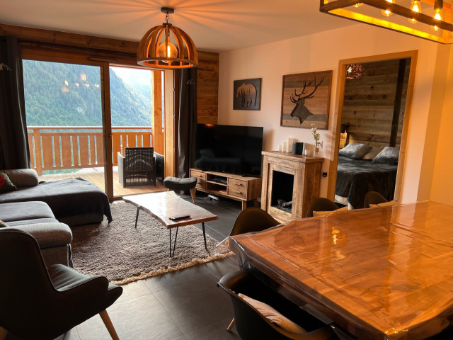 Résidence la P'tite Grange, Appartement 202, Séjour, Châtel Portes du Soleil