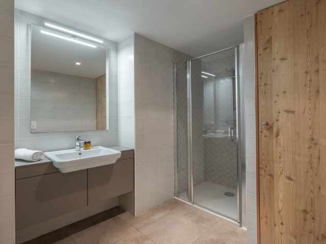 Residence Le Lion d'Or, Apartment 4, Châtel, Shower room, Family resort