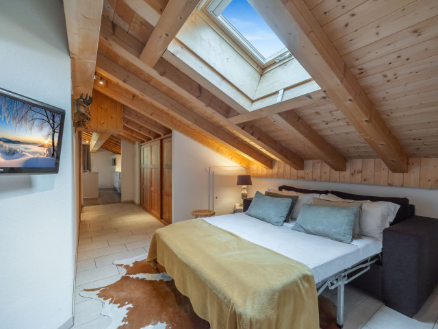 Résidence Le Mont Blanc - Oasis, Appartement 07A, La Chapelle d'Abondance, Canapé lit, Escapade en famille Châtel