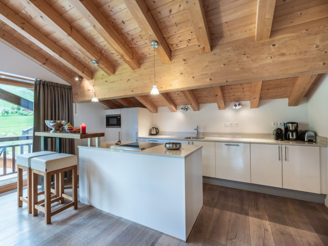 Résidence Le Mont Blanc - Oasis, Appartement 07A, La Chapelle d'Abondance, Cuisine, Station de ski Châtel