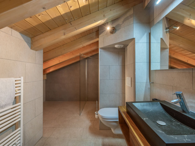 Résidence Le Mont Blanc - Oasis, Appartement 07A, La Chapelle d'Abondance, Salle de bain, Séjour entre amis Châtel