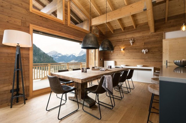 Résidence le Mont Royal, 10 personnes, Châtel, Vonnes, salle à manger, cuisine ouverte