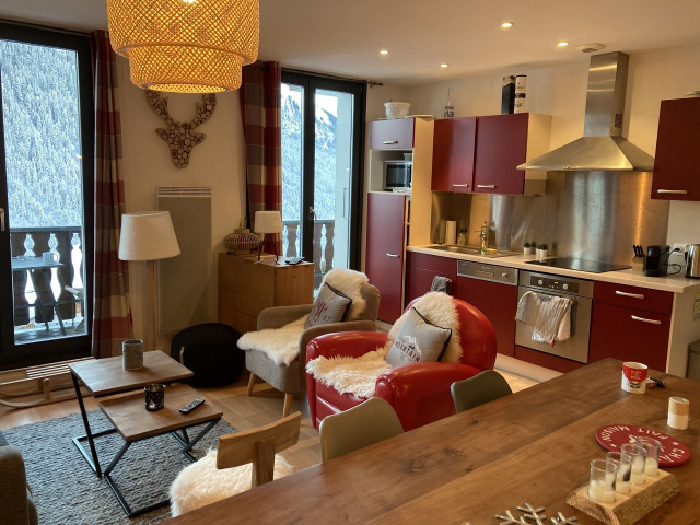 Residence Le Morclan n°15, Kitchen open to living room, Châtel Rental holidays