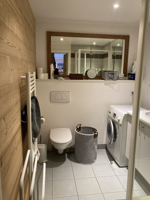 Residence Le Morclan n°15, Shower room with washing machine, Châtel Snow 74