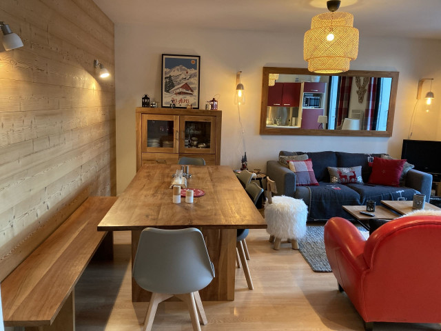 Residence Le Morclan n°15, Living room, Châtel Ski 74