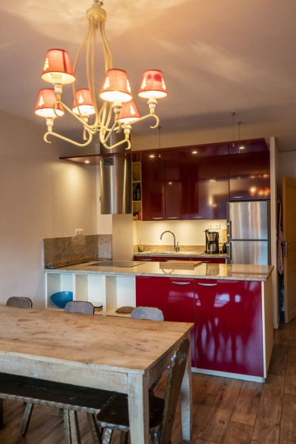Résidence Le Solarium, fully equipped kitchen, Châtel Les Portes du Soleil