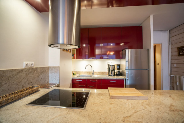 Résidence Le Solarium, fully equipped kitchen, Châtel Les Portes du Soleil