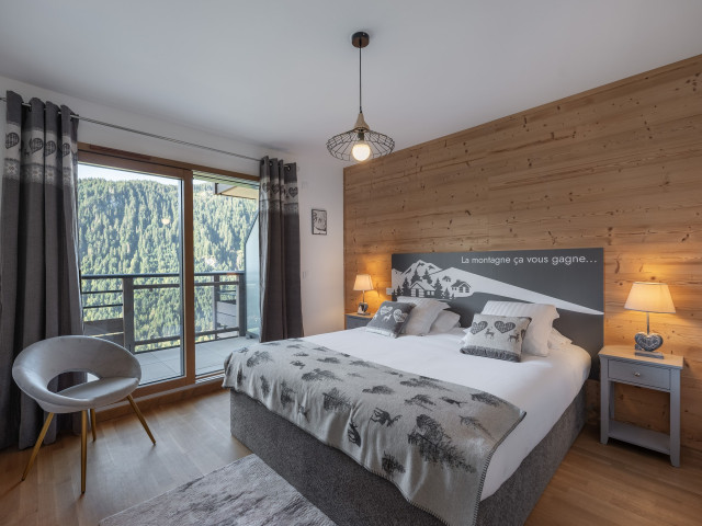 Résidence Le Theleme, Apartment 304 A, double bedroom, Châtel Les Portes du Soleil