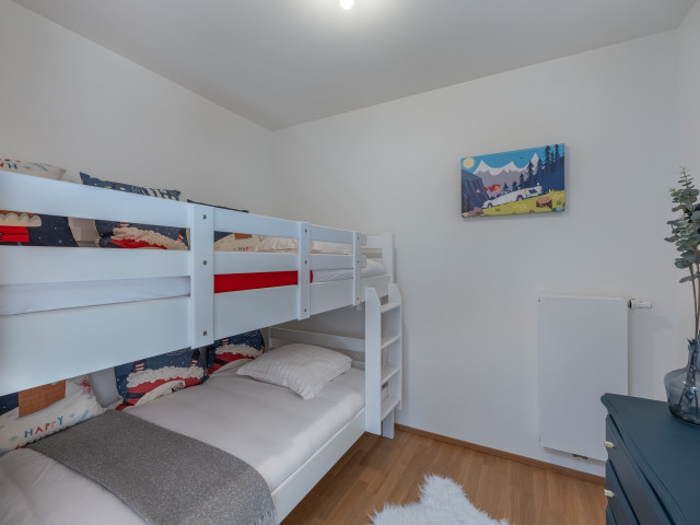 Résidence Le Theleme, Apartment 304 A, bunk bed room, Châtel Les Portes du Soleil
