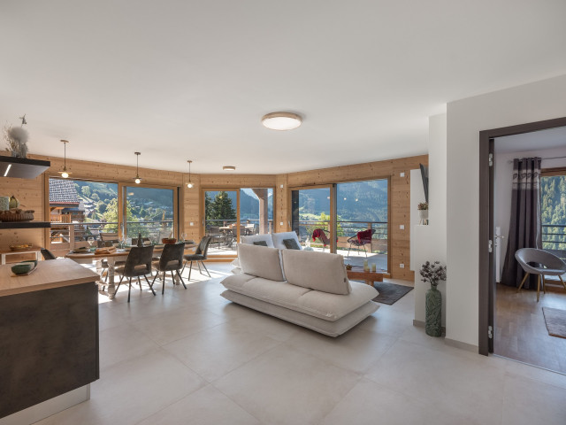 Résidence Le Theleme, Apartment 304 A, living room, Châtel Les Portes du Soleil