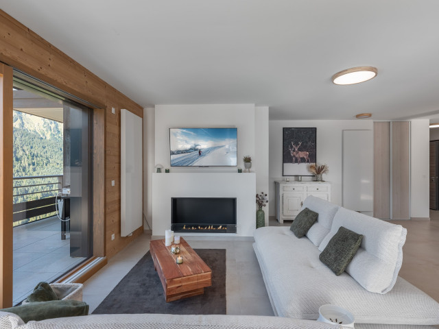 Résidence Le Theleme, Apartment 304 A, living room, Châtel Les Portes du Soleil