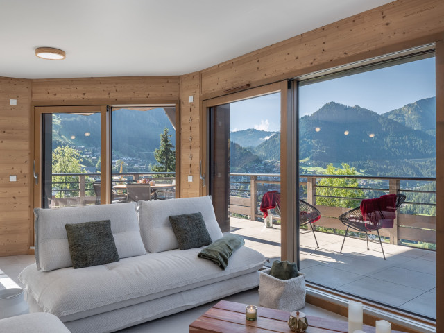 Résidence Le Theleme, Apartment 304 A, living room, Châtel Les Portes du Soleil