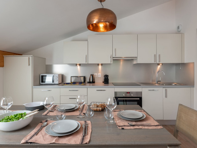Residence Les 4 Elements, Apartment 24A, Chatel, Kitchen, Fresh air