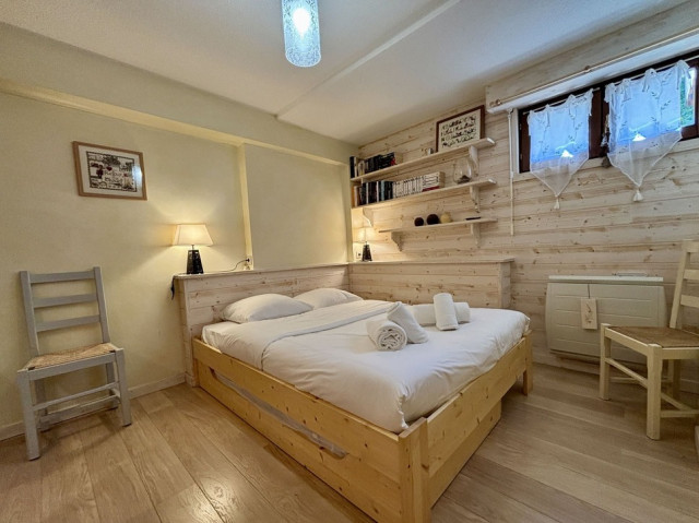 Résidence Les Fioles, appartement 19, chambre double, Châtel montagne vache fromage Abondance