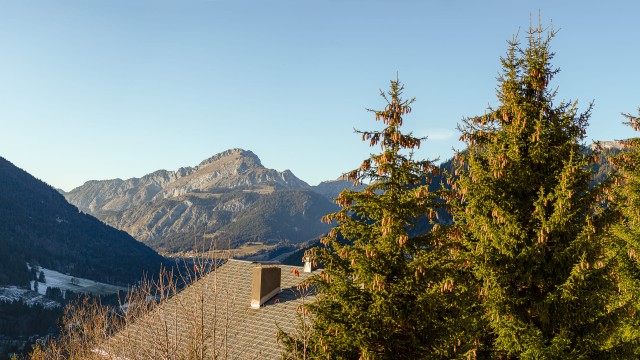 Résidence les Flambeaux, 6 personnes, Châtel, Boude, vue montagnes