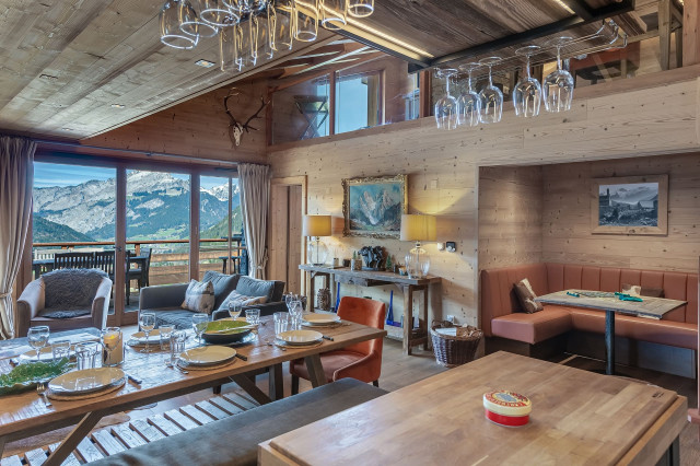 Residence the Flambeaux 8 people Châtel Boude, Dining and living room, Morclan sunny holidays