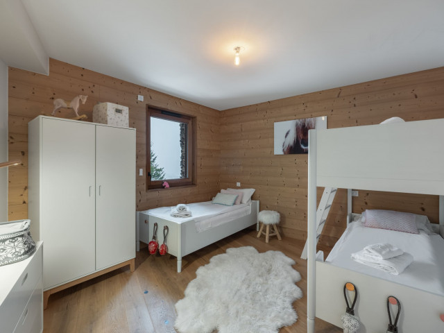 Residence The Flambeaux, Apartment 21, Bedroom bunk bed and 1 single bed, Châtel Boude