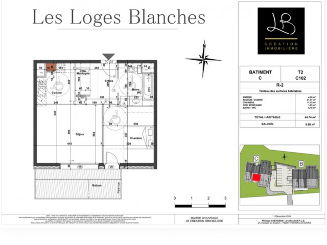 Residence Loges Blanches 102C, Apartment map, Châtel Raclette party 74