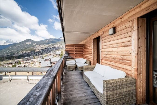 Résidence Les Loges Blanches, terrasse, Châtel vacance soleil
