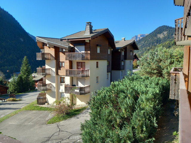 Residence les MOUFLONS, Apartment n°4, Chatel, Balcony view, Chatel reservation 74