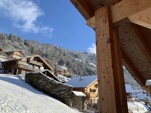 Résidence les Perles de Savoie, 4 personnes, Châtel, centre du village, vue montagnes, neige