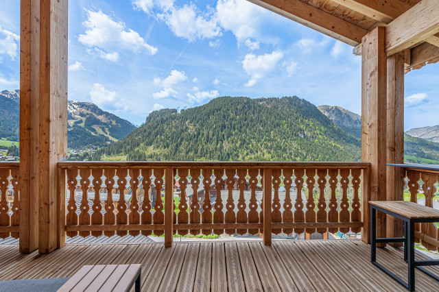 Résidence les Perles de Savoie, 7 personnes, Châtel, centre du village, balcon, vue montagnes