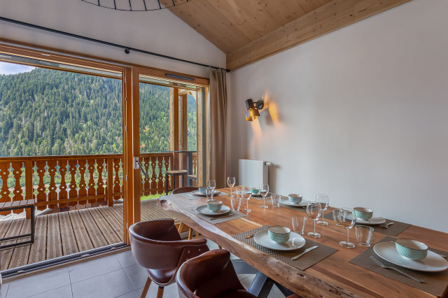 Résidence les Perles de Savoie, 7 personnes, Châtel, centre du village, salle à manger