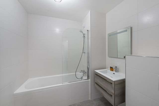 Résidence les Perles de Savoie, Apt 303, Salle de bain, Châtel Location vacances