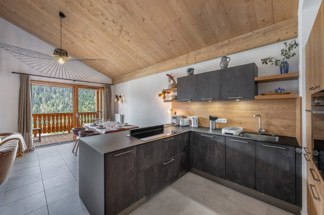 Residence The Perles de Savoie, Kitchen, Châtel Alps 74