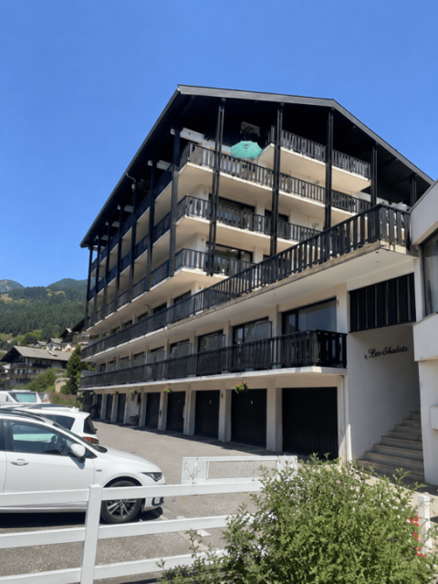 Résidence Les Rhododendrons, vue batiment, Châtel Haute-Savoie