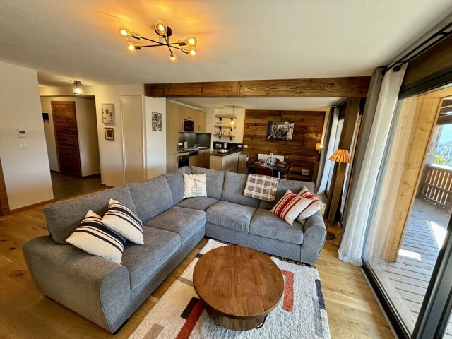 Résidence Les Soldanelles, appartement 07, salon, Châtel Haute-Savoie