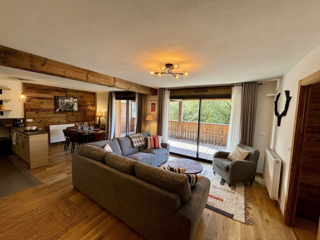 Résidence Les Soldanelles, appartement 07, salon, Châtel vacances montagne ski neige