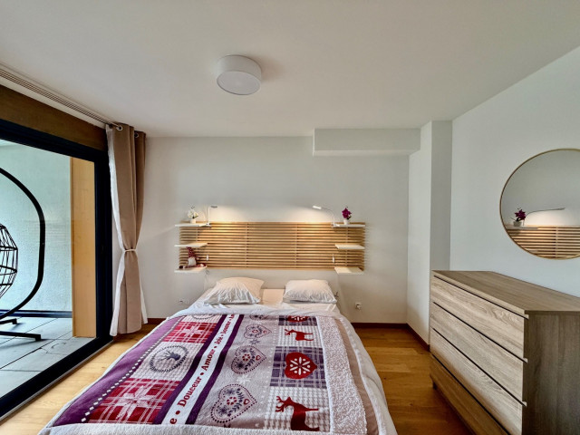 Les Soldanelles Residence, Apartment B04, bedroom, Châtel, Les Portes du Soleil