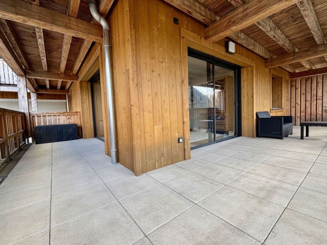 Les Soldanelles Residence, Building A, Apartment 02, terrace, Châtel Les Portes du Soleil