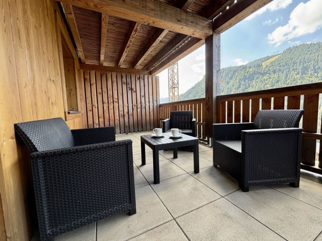 Les Soldanelles Residence, Building A, Apartment 02, terrace, Châtel mountain sun vacation skiing snow
